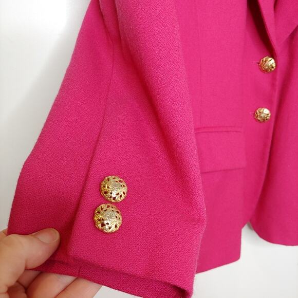 Pendleton Vintage Pink Wool Blazer, 80s/90spoik - Picture 2 of 7